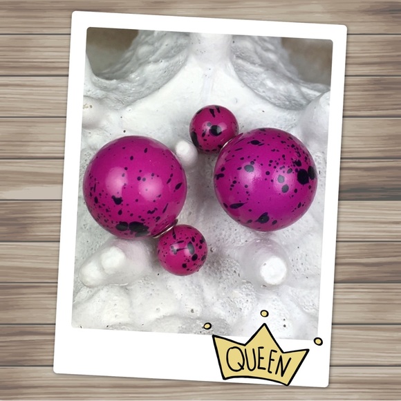 Pink Double Stud Earrings PRICE IS FIRM - Picture 2 of 7